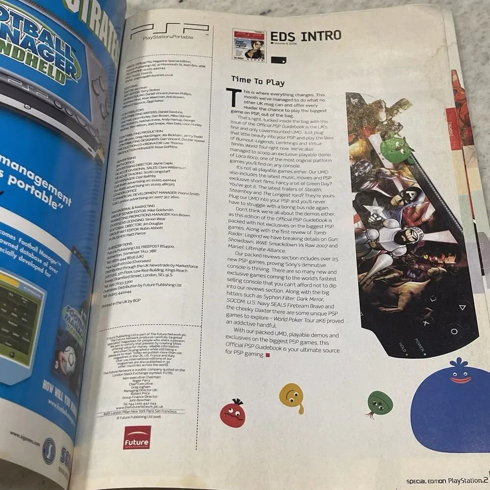 Playstation Portable PSP THE OFFICIAL GUIDEBOOK SPECIAL EDITION 2006 Magazine